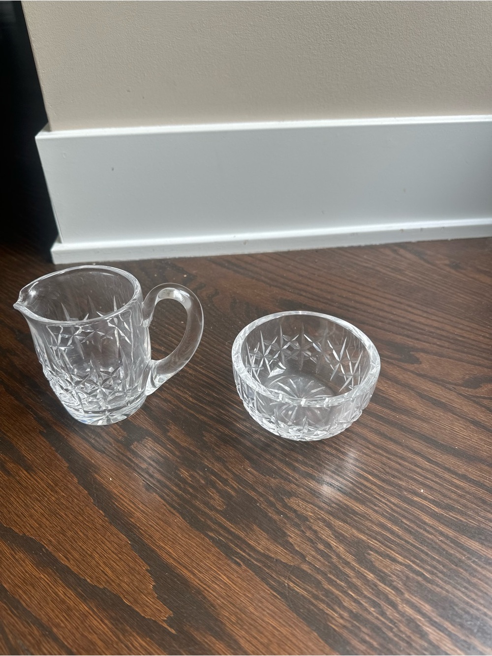 Waterford Crystal Lismore Creamer & Sugar Set